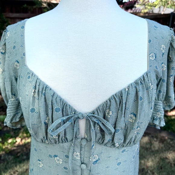 💖 Urban Outfitters Light Green Persephone Mini Dress - Picture 6 of 17